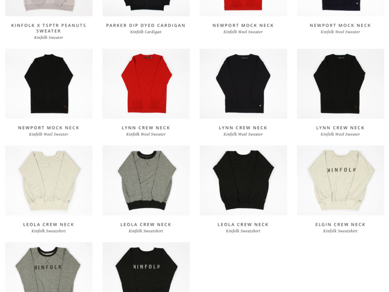 Product query/index - Design mockup pre development