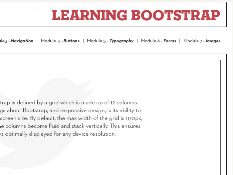 SHFT Interactive Tutorial -Learning the Bootstrap grid