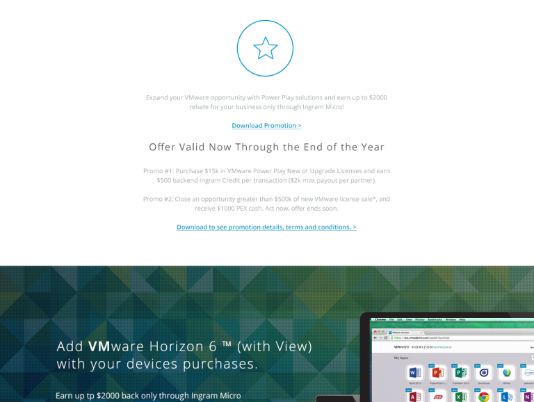 Landing Page - full page layout
