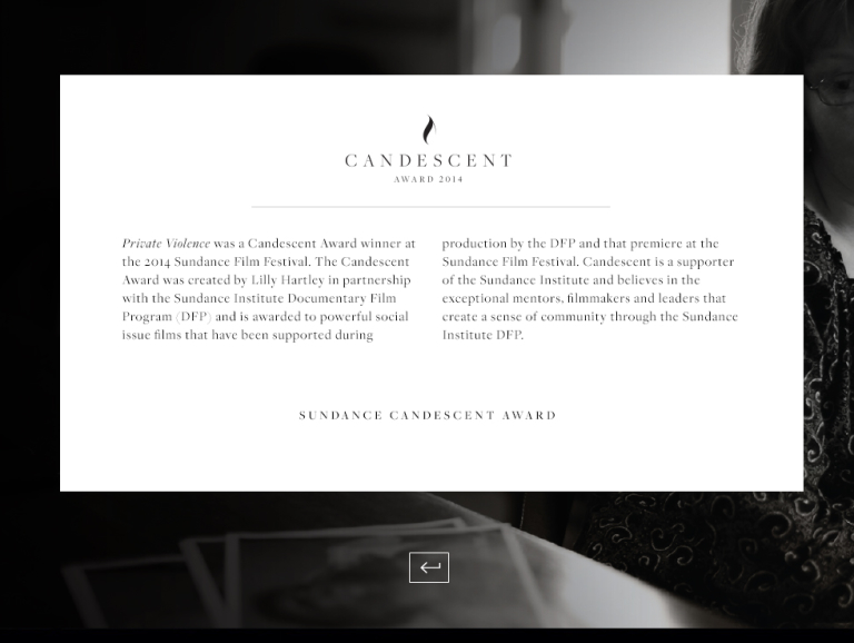 Modal Functionality - mockup for award modal feature