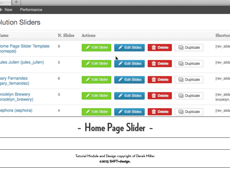 SHFT Interactive Tutorial - Slider instruction for client